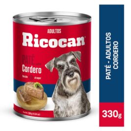 RICOCAN adultos Paté sabor cordero lata 330 gr