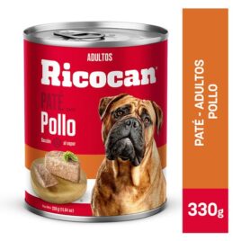 RICOCAN adultos Paté sabor pollo lata 330 gr