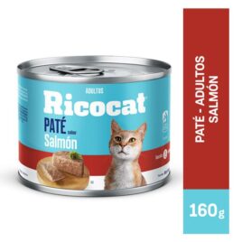 RICOCAT PATÉ adultos sabor salmón lata 160 gr