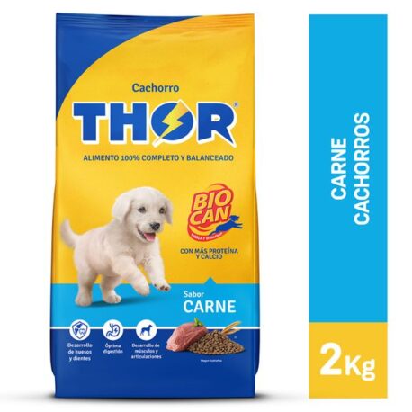 THOR cachorros todas las razas sabor a carne bolsa de 2 Kg